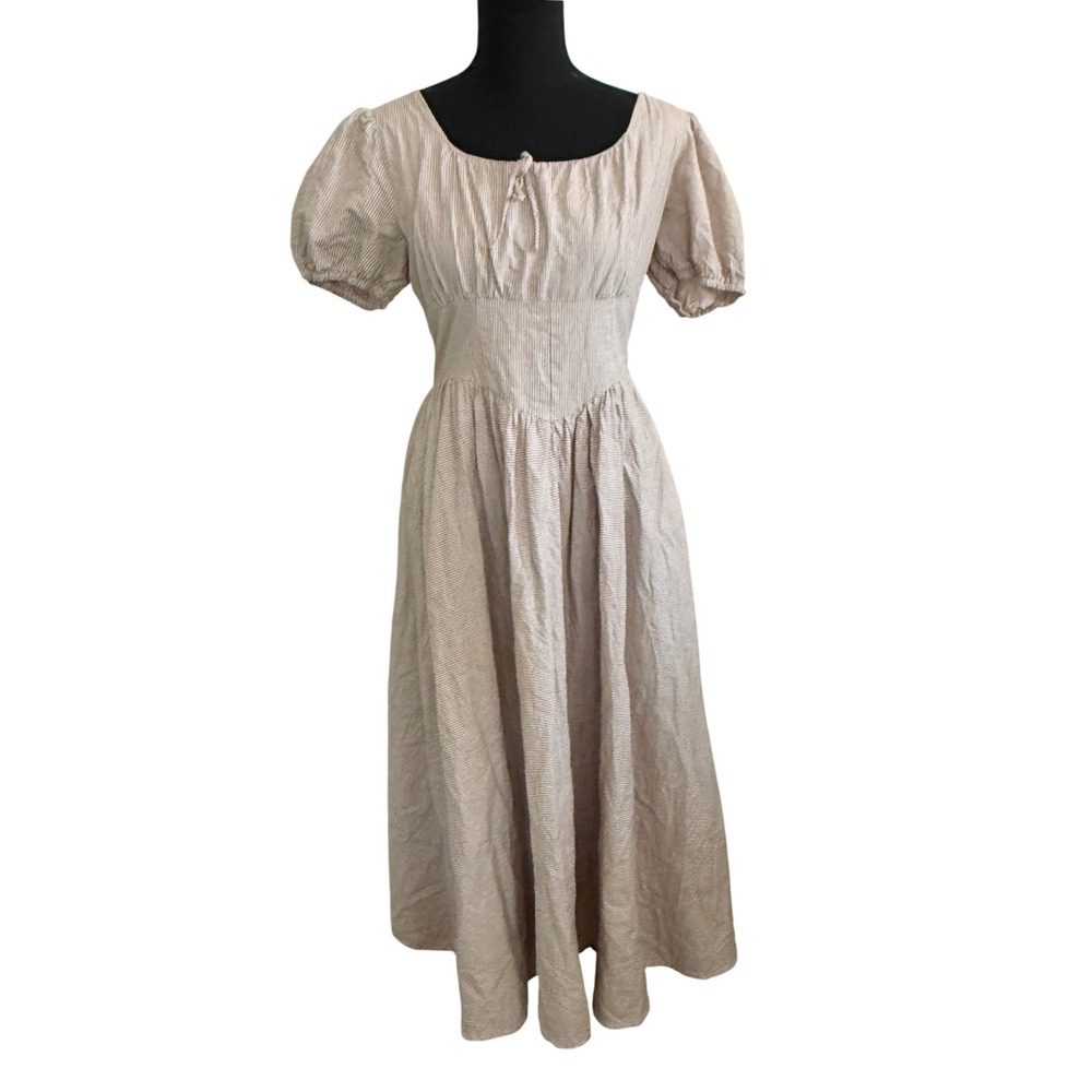 Tea n Rose Womens Cottagecore Gingham Midi Dress